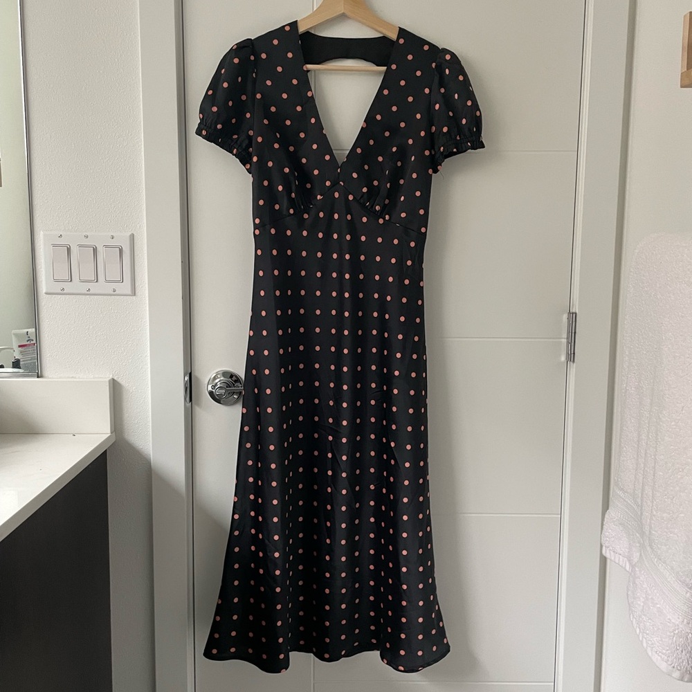 William B Polka Dot Dress Size Small - Picture 2 of 6